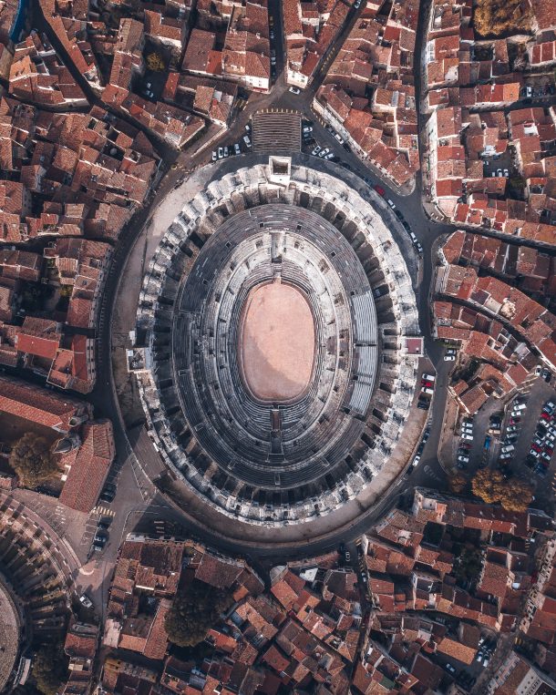 Nimes Arenes Ciel